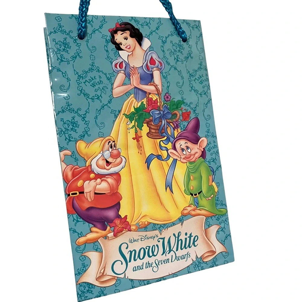 Vintage Disney Snow White & The Seven Dwarfs Gibson Greetings Gift Bag